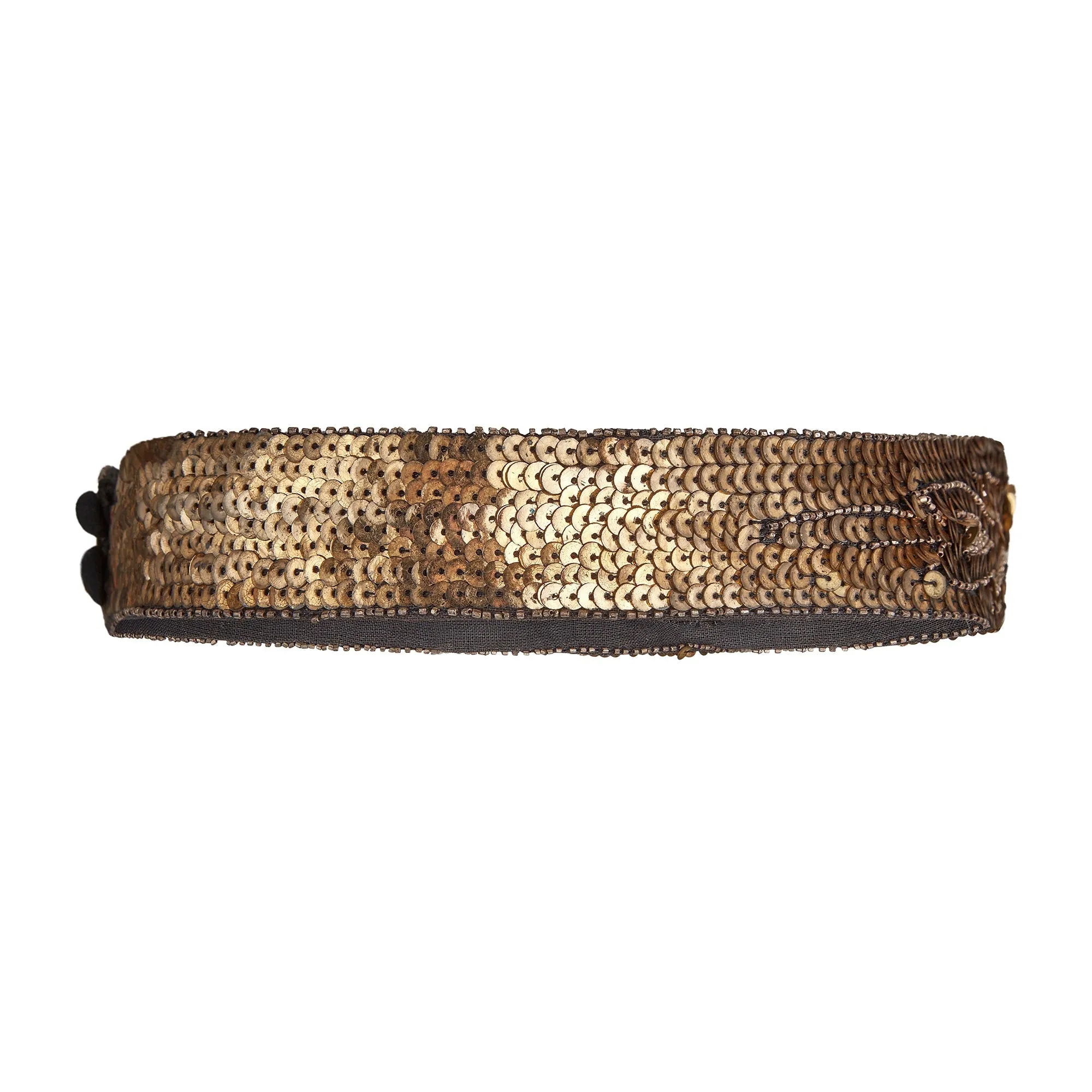 1930s Gold Sequin and Beaded Belt