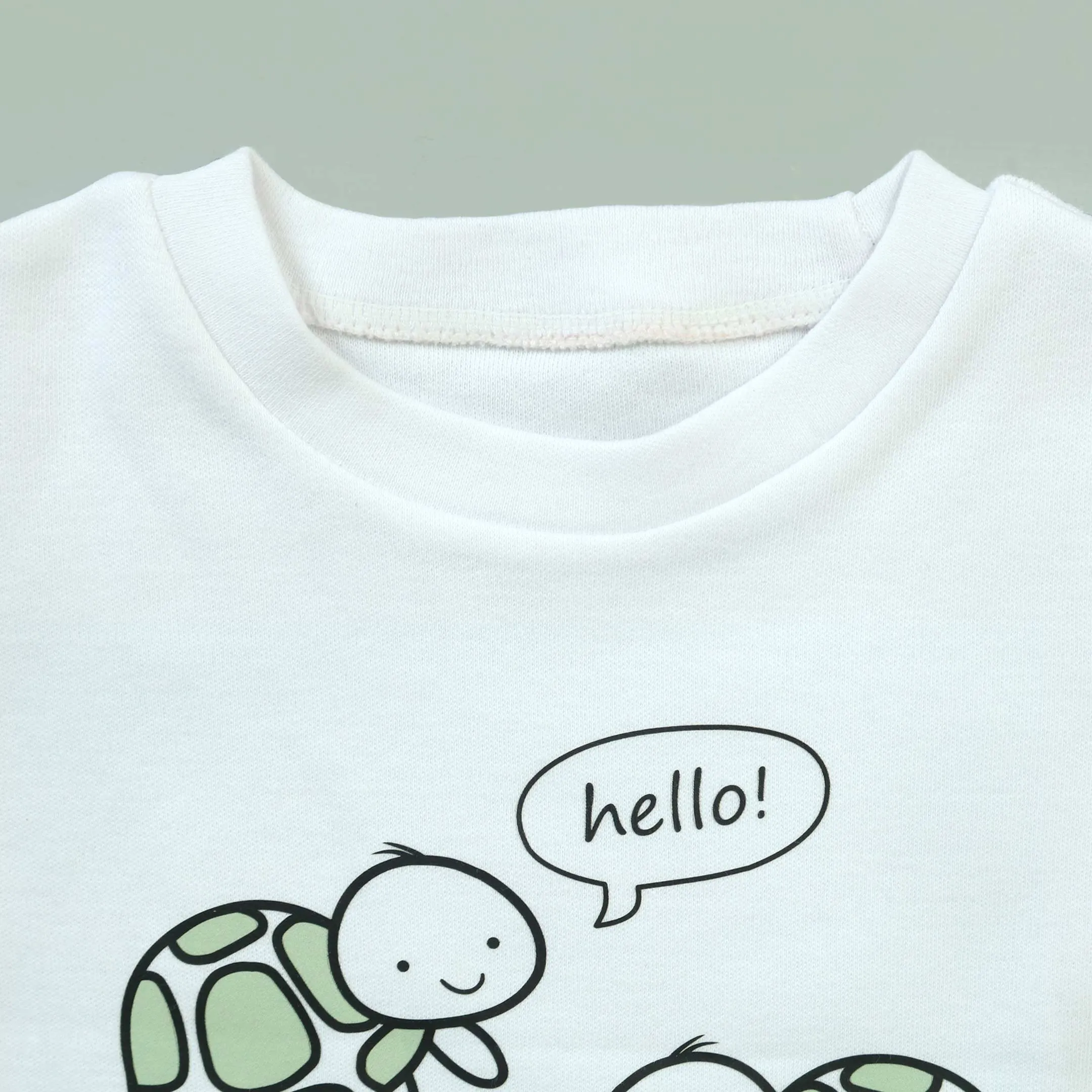 Hello Turtle Printed 2 Pieces Set
