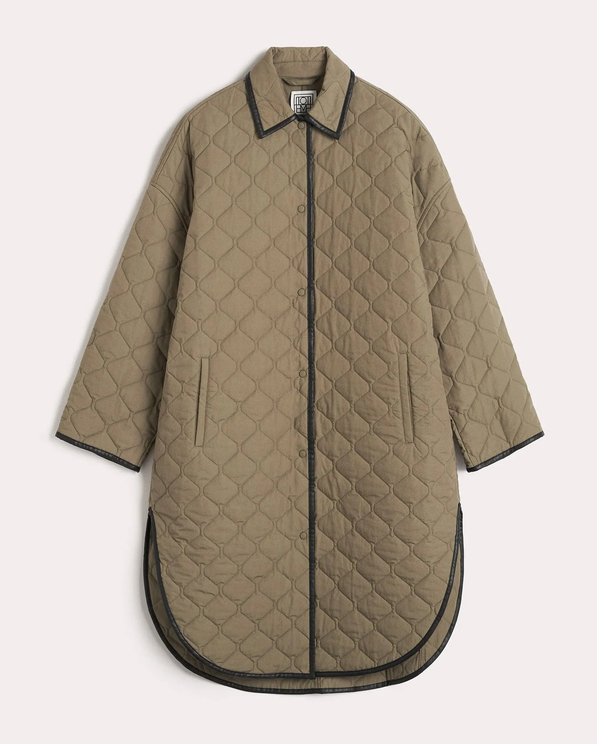 QUILTED COCOON COAT / MARSH