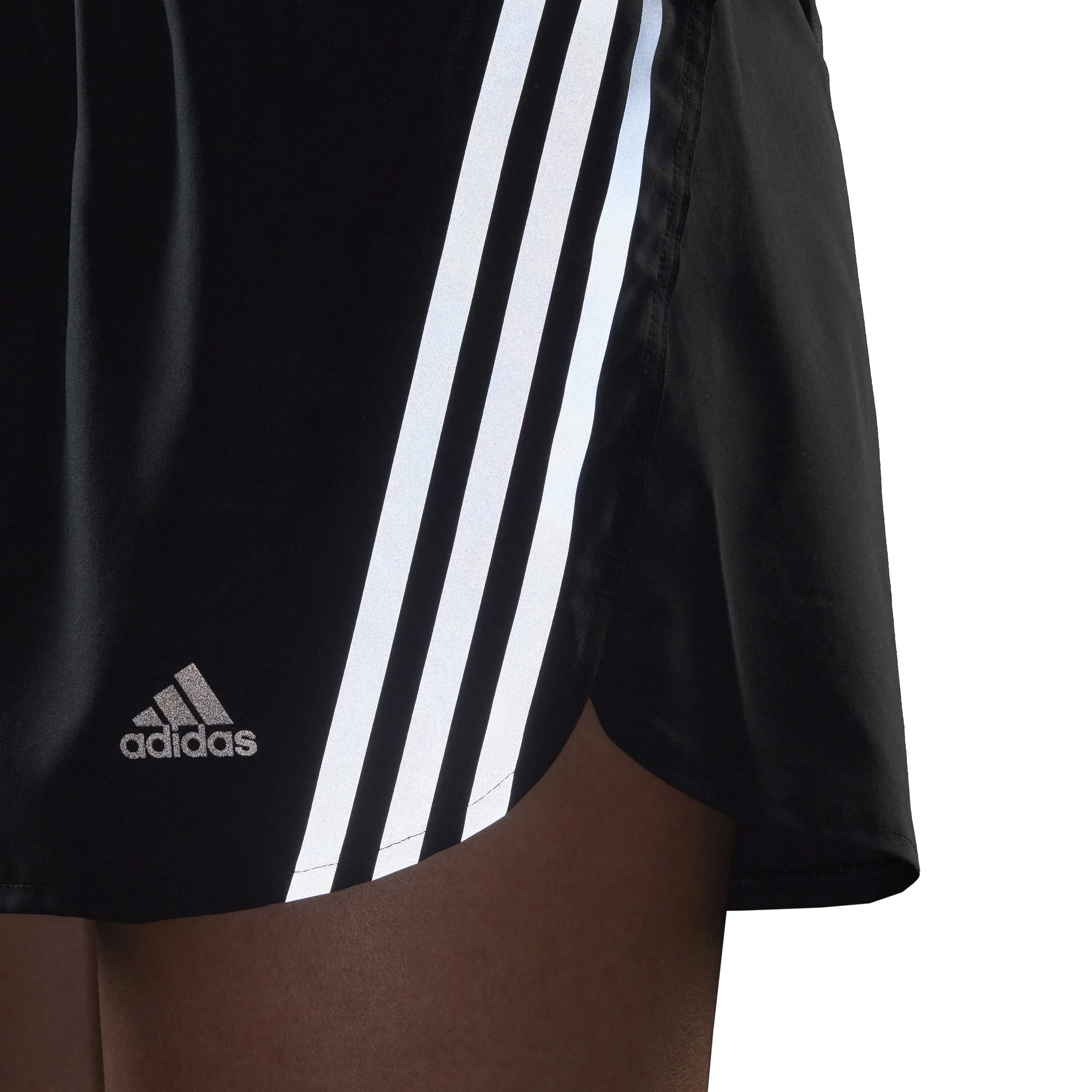 Run Icons 3 Stripes Running Short 4 - Women's