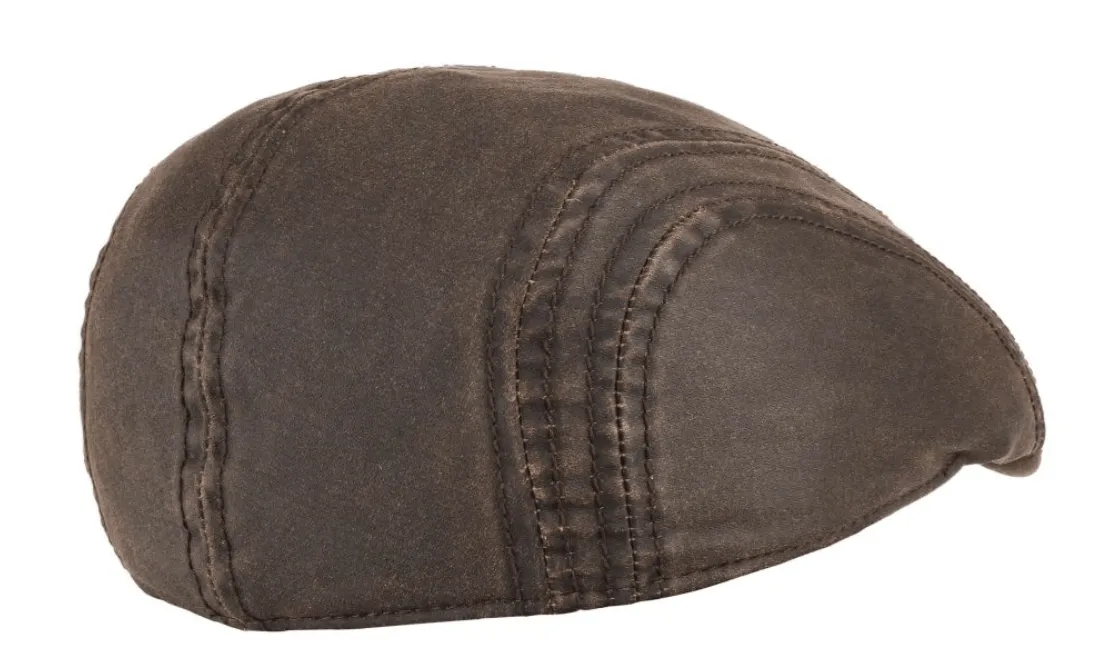 Stetson Old Cotton Flat Cap With Ear Flaps