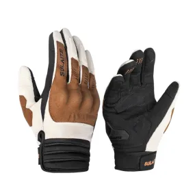 SULAITE Motorcycle Riding Breathable Conductive Touch Screen Full Finger Gloves, Size: XL(Khaki)