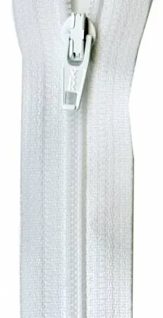 ZIPLON COIL ZIPPER WHITE 18"